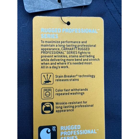 Women's Carhartt rugged flex professional original fit navy shorts size 12 - Picture 5 of 6